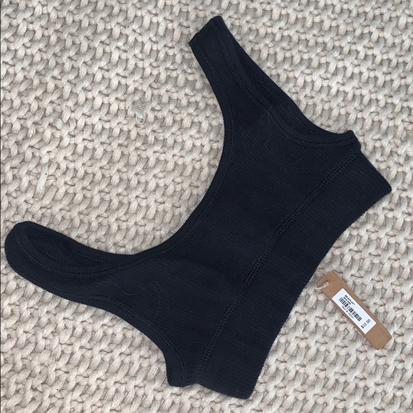 SKIMS BRUSHED WAFFLE SCOOP BRA XXS - Picture 4 of 5